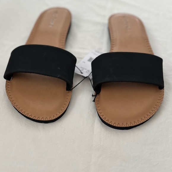 Volcom Black And Tan Slide Sandle Shoes Sz 10 Nwt - Picture 4 of 4
